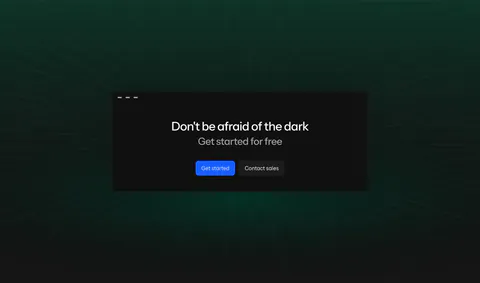 Laravel Nightwatch call-to-action section: centered headline and buttons in a dark window card over a green-tinted perspective grid