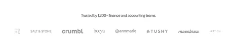 Zamp logo cloud section: centered one-line trust statement above a single row of grayscale consumer brand logos on white